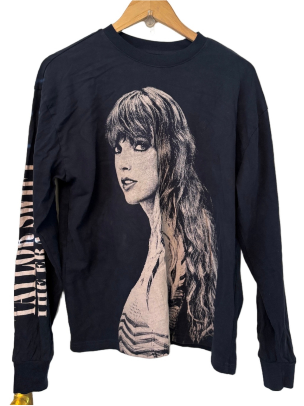 Taylor Swift Eras Tour navy l/s oversize t shirt WM S #swiftie
